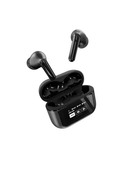 Energy Sistem Display ANC Auriculares Inalámbricos Bluetooth 5.4 Negros
