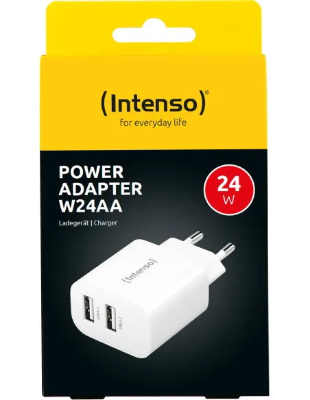 Intenso 7802412 Cargador Pared USB-A Blanco