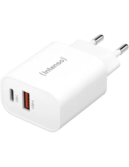 Intenso 7803012 Cargador Pared 30W USB-A/USB-C Blanco