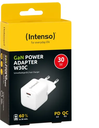 Intenso 7803022 Cargador Pared W30 USB-C Blanco