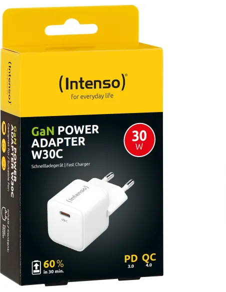 Intenso 7803022 Cargador Pared W30 USB-C Blanco
