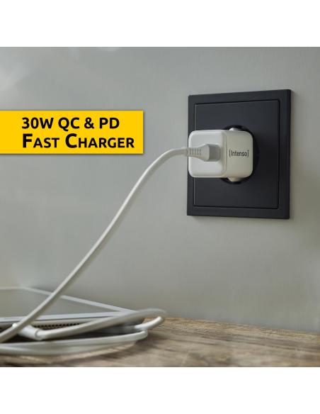 Intenso 7803022 Cargador Pared W30 USB-C Blanco