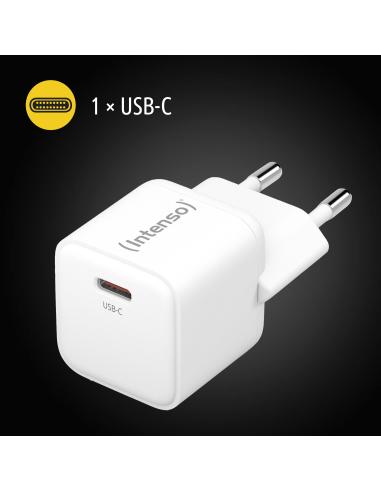 Intenso 7803022 Cargador Pared W30 USB-C Blanco