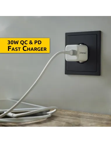 Intenso 7803042 Cargador Pared 30W USB-C Blanco