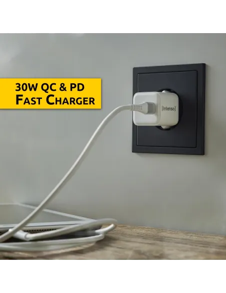 Intenso 7803042 Cargador Pared 30W USB-C Blanco