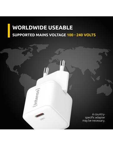 Intenso 7803052 Cargador Pared 30W Lightning Blanco