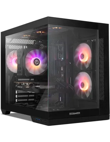 NOX Hummer ASTRA NEO BK Semitorre ATX Doble Cristal Templado USB-C Negra