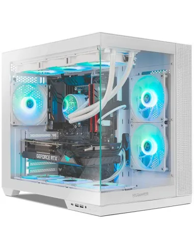 NOX Hummer ASTRA NEO Semitorre ATX Doble Cristal Templado USB-C Blanca