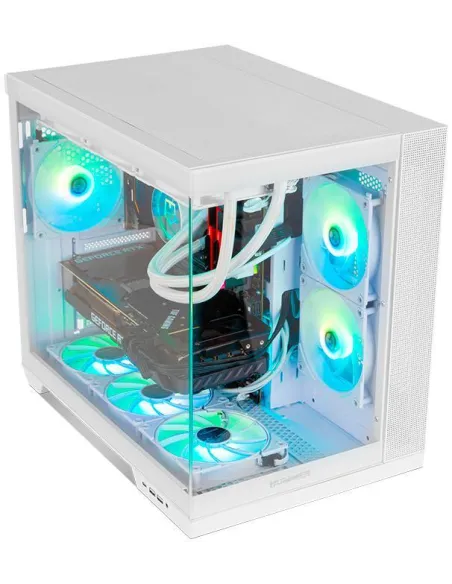 NOX Hummer ASTRA NEO Semitorre ATX Doble Cristal Templado USB-C Blanca