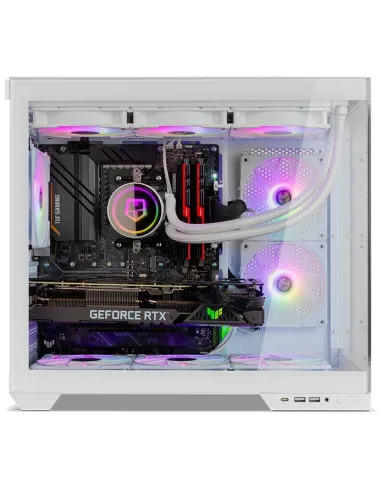 NOX Hummer ASTRA NEO Semitorre ATX Doble Cristal Templado USB-C Blanca