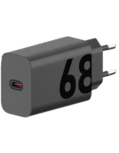 Motorola Turbopower Cargador USB-C 68W Carga Rápida Negro