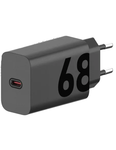 Motorola Turbopower Cargador USB-C 68W Carga Rápida Negro
