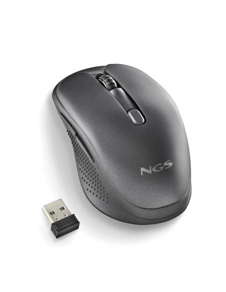 NGS Evopeep Ratón Inalámbrico Recargable Negro