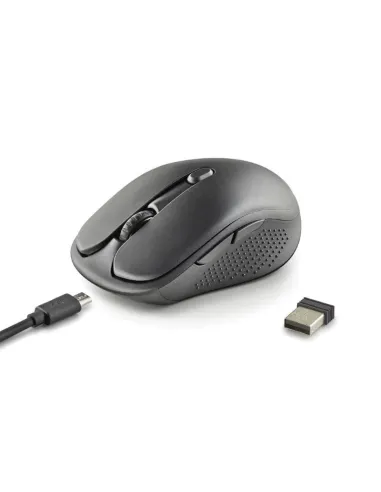 NGS Evojot Ratón Inalámbrico Recargable USB-A Negro