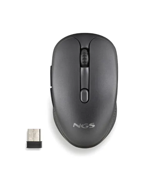 NGS Evojot Ratón Inalámbrico Recargable USB-A Negro