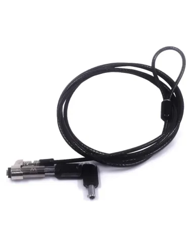 Ewent EW1239 Cable de Seguridad con Llave Negro