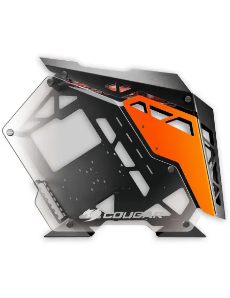 Cougar Conquer Midi-Tower Cristal Templado Negro/Naranja