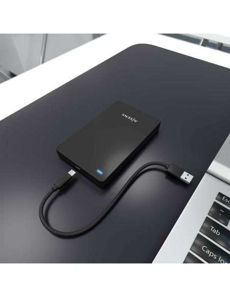 Aisens ASE-2542B Caja Externa para Disco Duro de 2.5" USB-C Negro