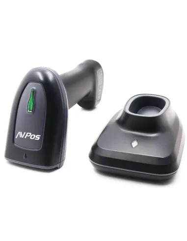 Avpos BT230 Lector de Código de Barras Inalámbrico 1D/2D Negro