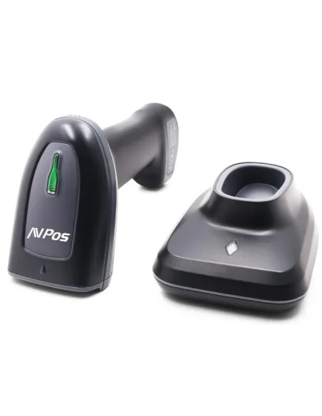 Avpos BT230 Lector de Código de Barras Inalámbrico 1D/2D Negro