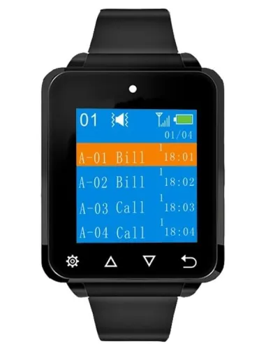 Avpos W01 Reloj Avisador de Camareros Negro