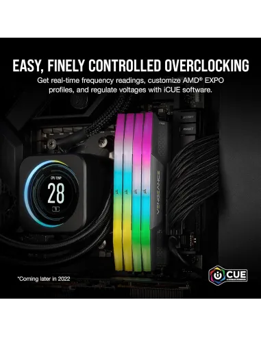 Corsair Vengeance DDR5 6000MHz 32GB (2x16GB) CL36 Memoria Dual AMD EXPO e Intel XMP Gris