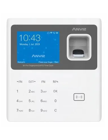 Anviz W1-ID Control Biometrico de Presencia Blanco