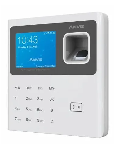 Anviz W1-ID Control Biometrico de Presencia Blanco