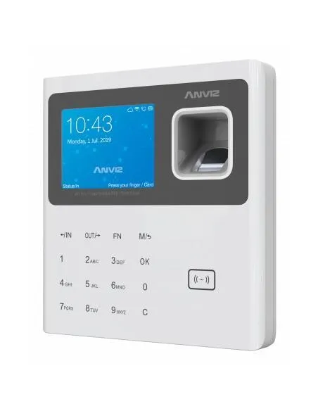 Anviz W1-ID Control Biometrico de Presencia Blanco