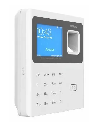 Anviz W1-ID Control Biometrico de Presencia Blanco