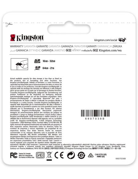 Kingston Canvas Go Plus SDXC 128GB UHS-I U3 V30 Clase 10