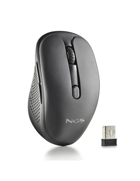 NGS Evopeep Ratón Inalámbrico Recargable Negro