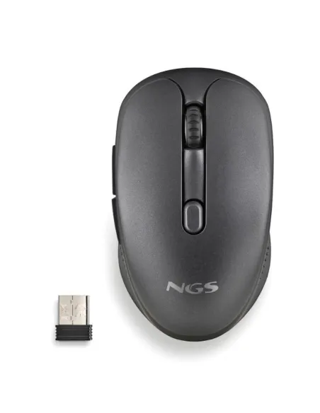 NGS Evopeep Ratón Inalámbrico Recargable Negro