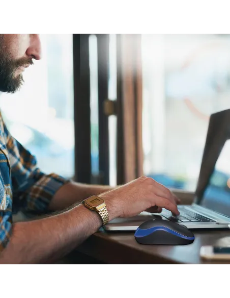 Logitech M185 Ratón Inalámbrico Bluetooth Azul