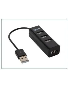 Iggual IGG318997 HUB USB-A a USB-A 4 Puertos 10 cm Negro-AAOAUS0218