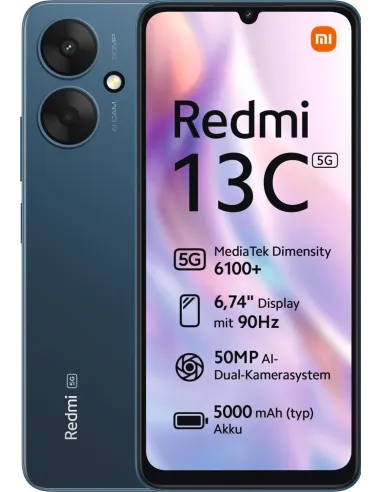 Xiaomi Redmi 13C 5G 4/128GB Azul