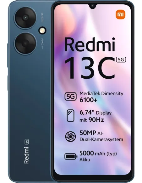 Xiaomi Redmi 13C 5G 4/128GB Azul