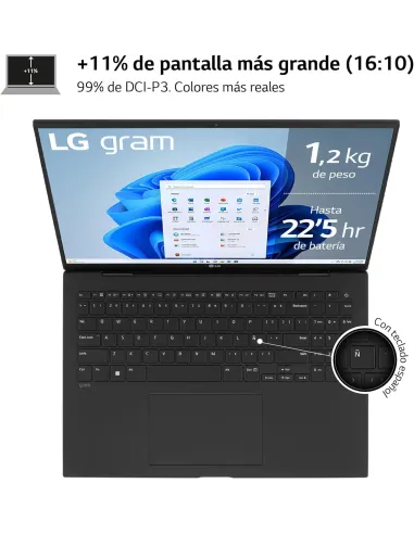 LG gram 16Z90R-E.AD78B Intel Evo Core i7-1360P/32GB/1TB SSD/RTX 3050/16" W11 Home