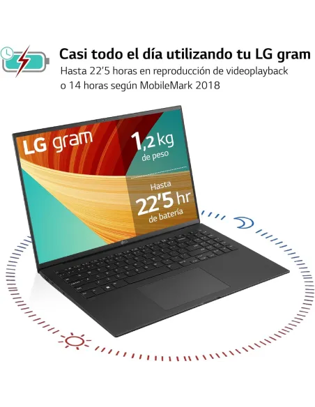 LG gram 16Z90R-E.AD78B Intel Evo Core i7-1360P/32GB/1TB SSD/RTX 3050/16" W11 Home