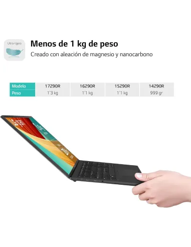 LG Gram 17Z90R-G.AD78B Intel Evo Core i7-1360P/32GB/1TB SSD/17" W11 Home