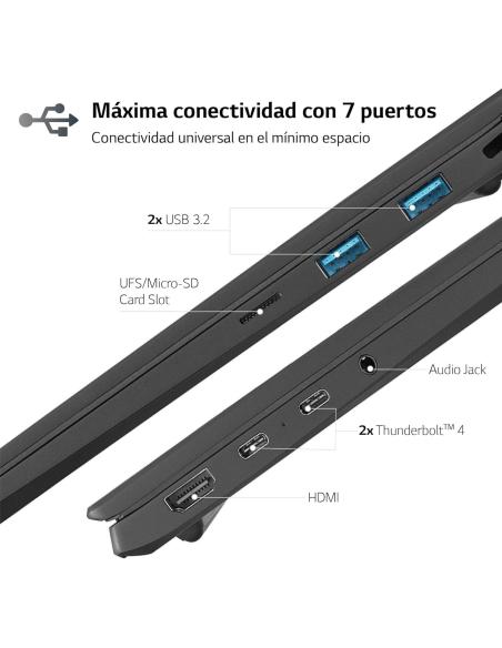 LG Gram 17Z90R-G.AD78B Intel Evo Core i7-1360P/32GB/1TB SSD/17" W11 Home