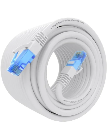 Aisens A135-0828 Cable de Red RJ-45 Cat.6 UTP 20 M Blanco
