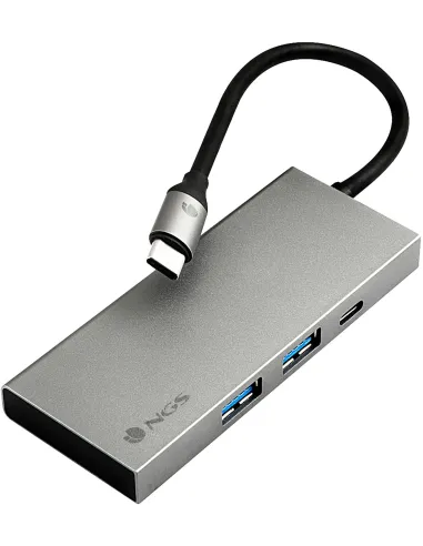 NGS WONDERDOCKPRO4 Hub USB-C a 4 Puertos USB-A/USB-C/HDMI Gris