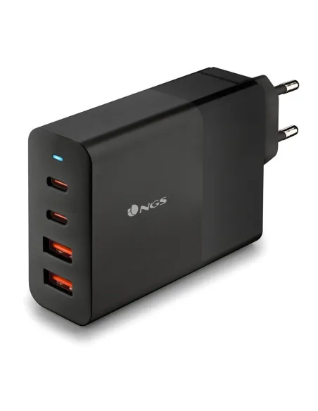NGS BUD 100W Cargador USB-C/USB-A Negro