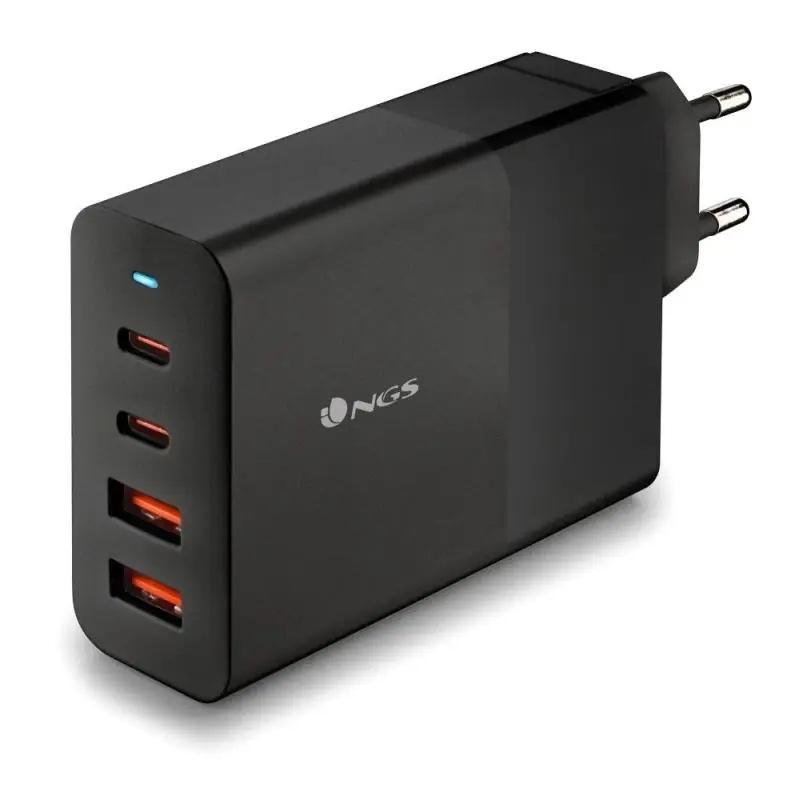 NGS BUD 100W Cargador USB-C/USB-A Negro