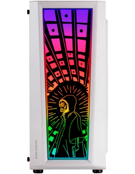 Mars Gaming MC-ART FRGB Cristal Templado USB 3.0 Blanca