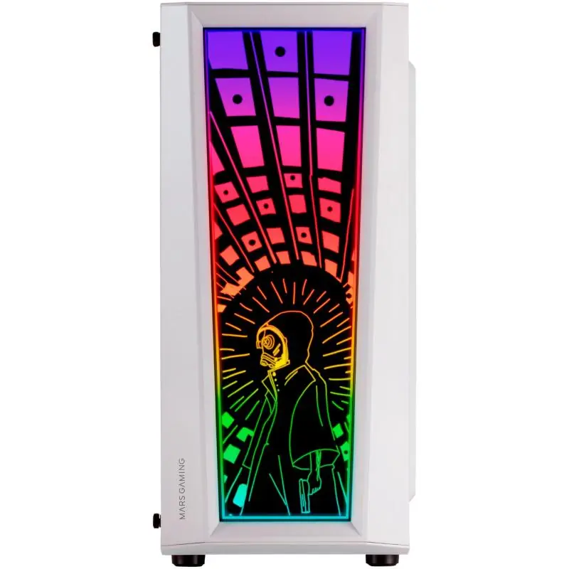 Mars Gaming MC-ART FRGB Cristal Templado USB 3.0 Blanca