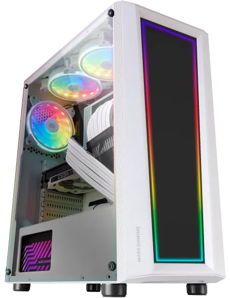 Mars Gaming MC-ART FRGB Cristal Templado USB 3.0 Blanca