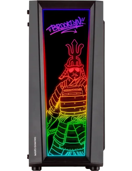 Mars Gaming MC-ART FRGB Cristal Templado USB 3.0 Negra