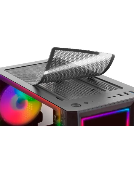 Mars Gaming MC-ART FRGB Cristal Templado USB 3.0 Negra